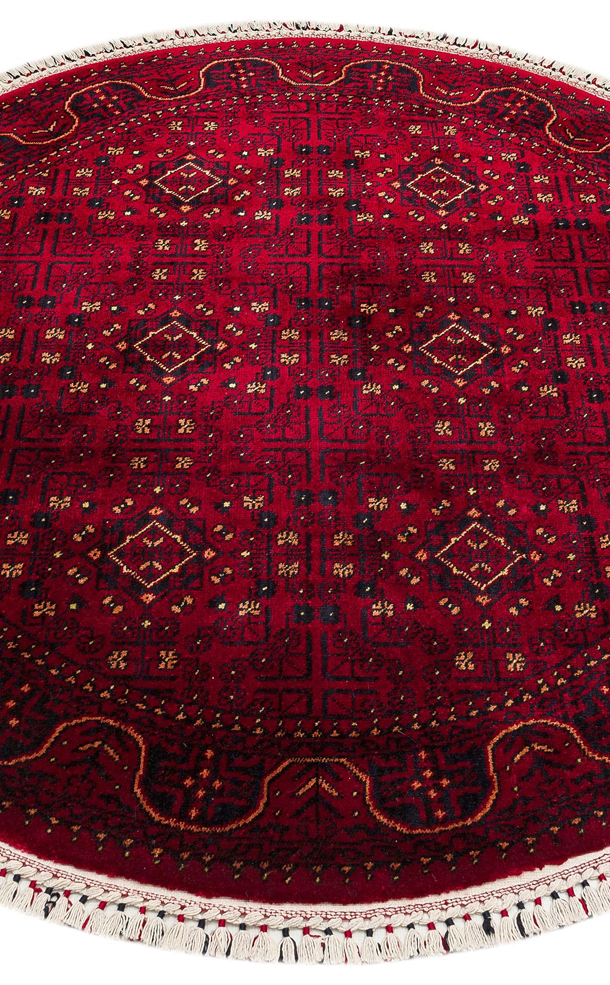 NOSTALJI 960 RED Q Afgan / Yağcıbedir Desenli El Emeği ile Özel Tezgahlarda Üretilen Tensel Uşak Halısı