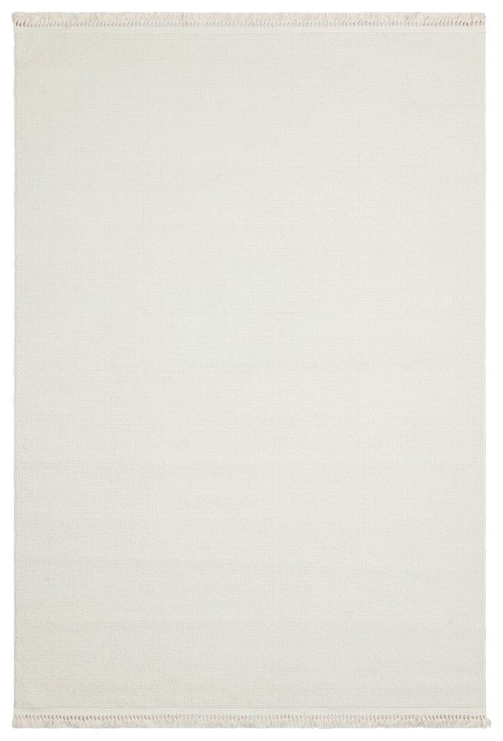 OSLO OSL PLAIN WHITE Hav Toz Vermez Hasır Dokuma Modern Makine Halısı