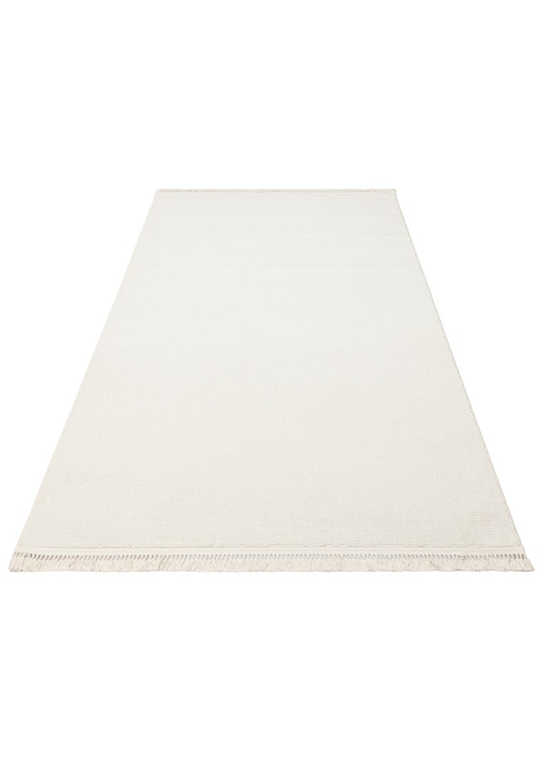 OSLO OSL PLAIN WHITE Hav Toz Vermez Hasır Dokuma Modern Makine Halısı
