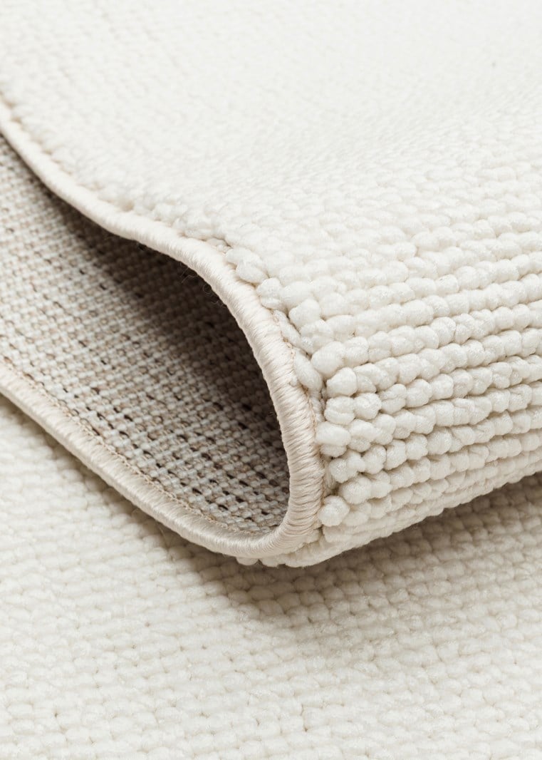 OSLO OSL PLAIN WHITE Hav Toz Vermez Hasır Dokuma Modern Makine Halısı