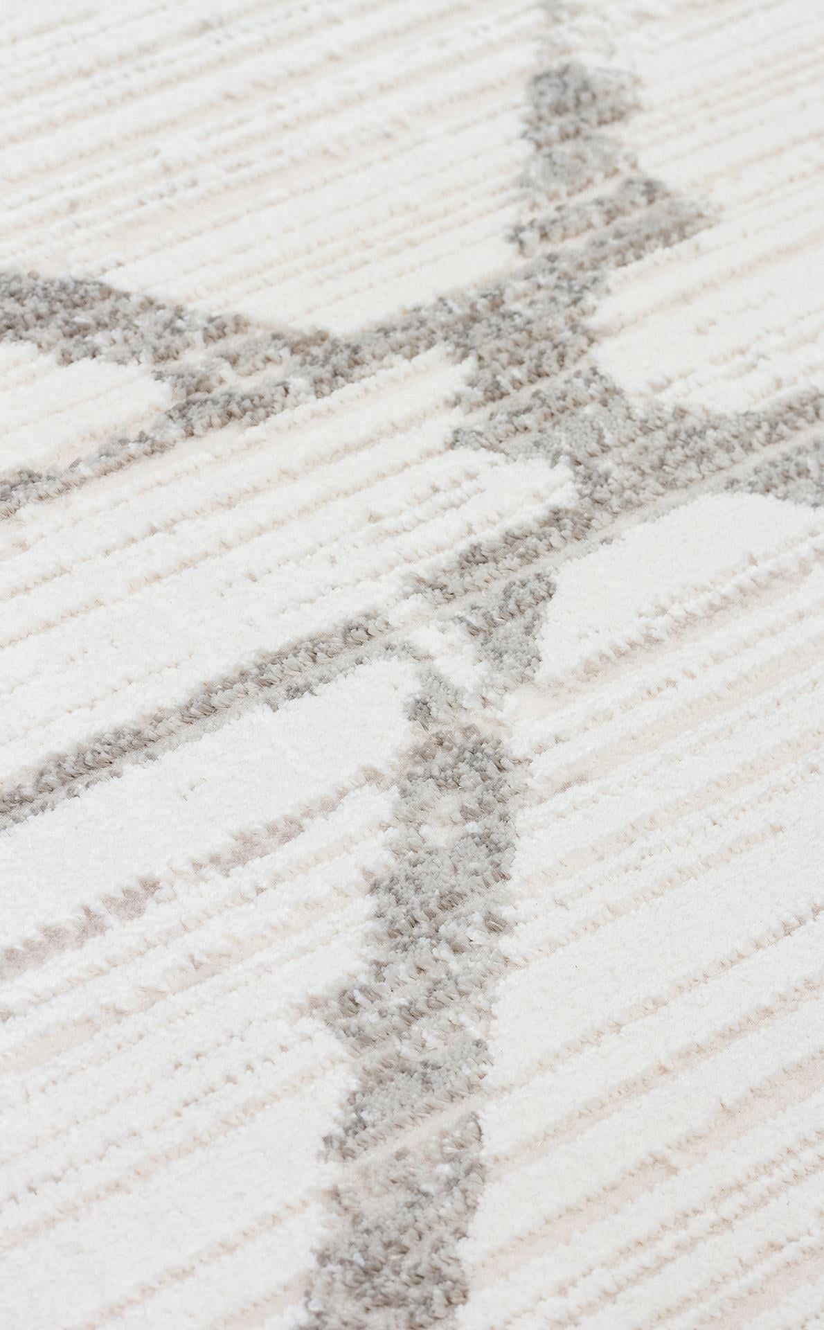 PADONA PDN 02 CREAM GREY Extra Yumuşak Dokulu Sık Dokuma Modern Desenlere Sahip Şık Salon Halısı