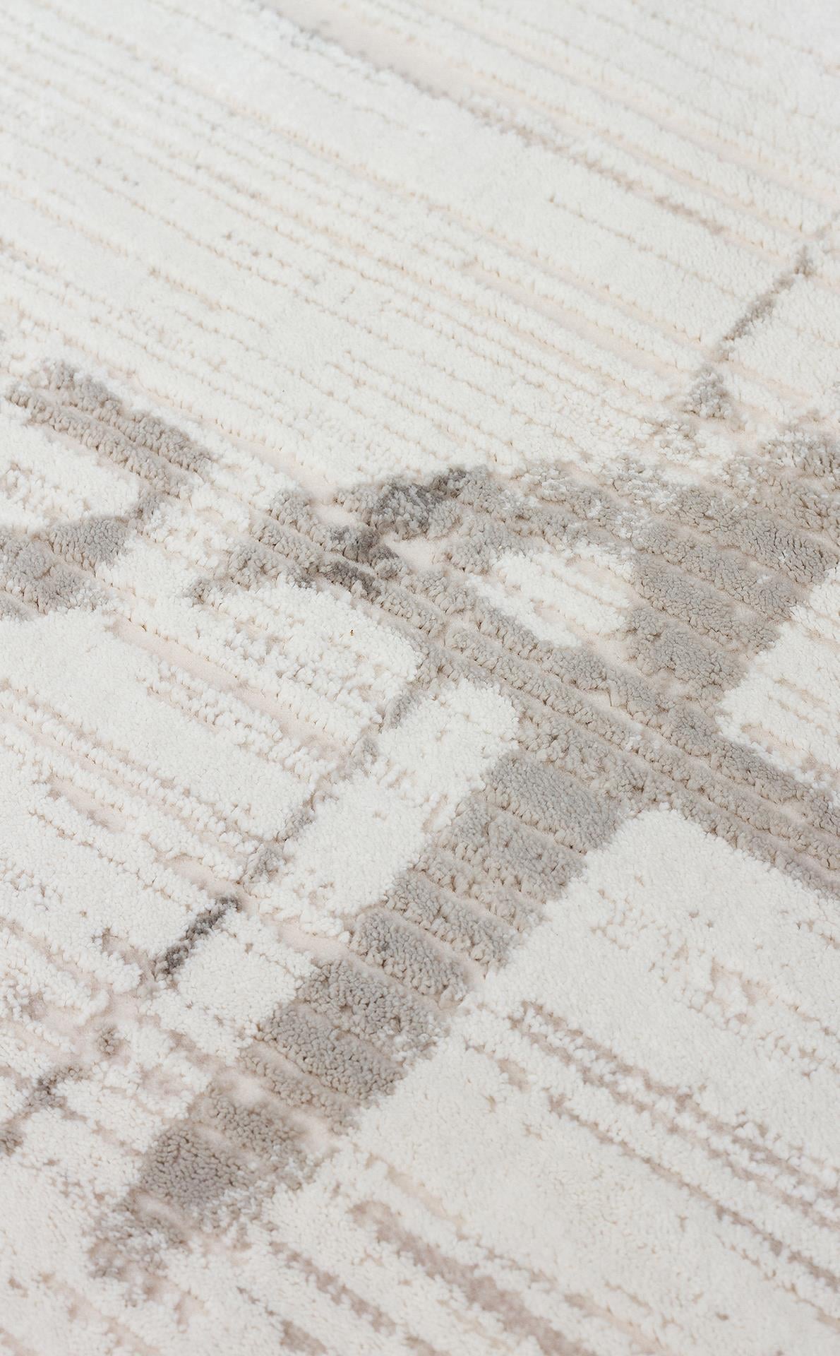 PADONA PDN 02 CREAM GREY Extra Yumuşak Dokulu Sık Dokuma Modern Desenlere Sahip Şık Salon Halısı
