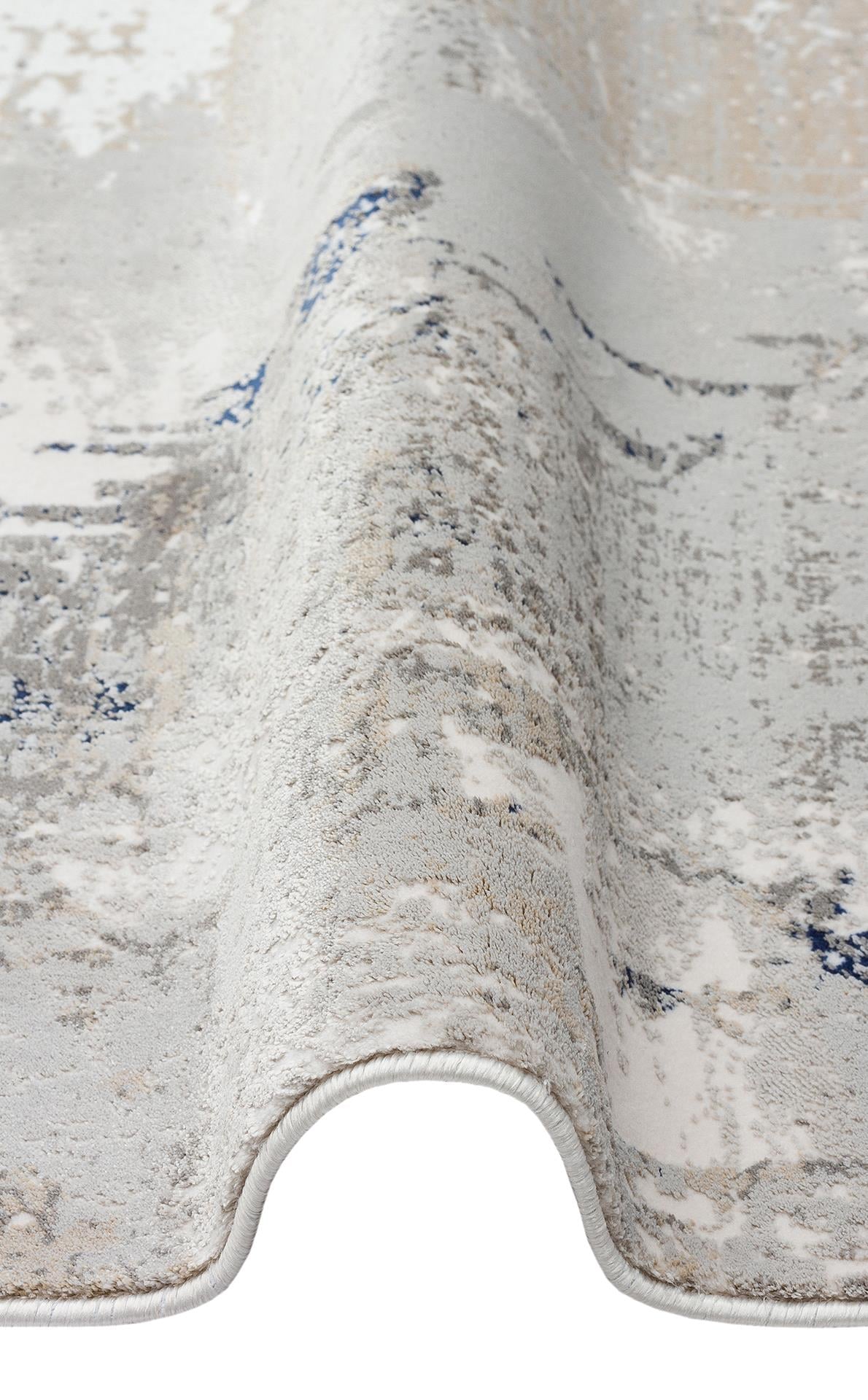PADONA PDN 06 GREY NAVY Extra Yumuşak Dokulu Sık Dokuma Modern Desenlere Sahip Şık Salon Halısı