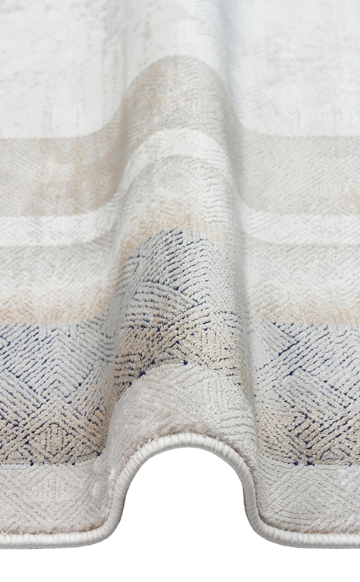 PADONA PDN 08 CREAM GREY Extra Yumuşak Dokulu Sık Dokuma Modern Desenlere Sahip Şık Salon Halısı