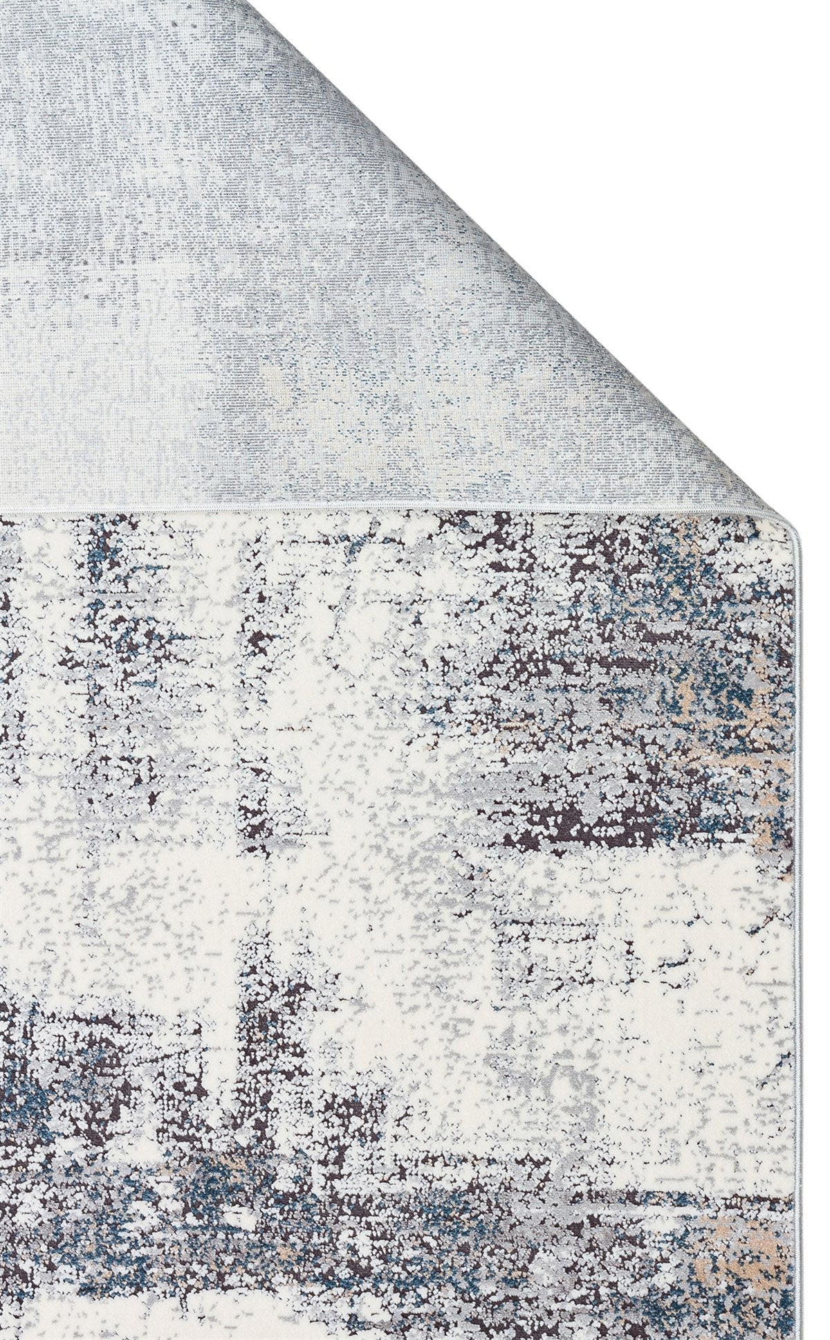 PASSAGE PLZ 01 CREAM NAVY Yumuşak Tuşeli Sık Dokuma Modern Halı