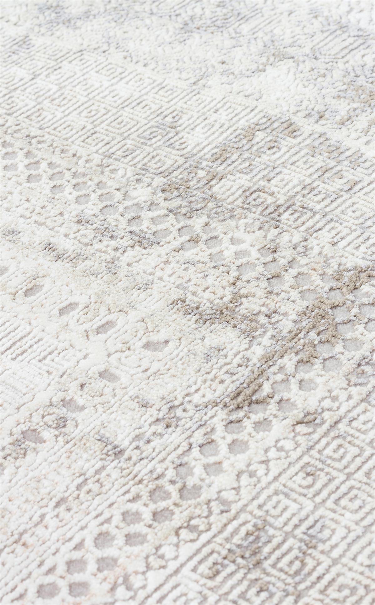 PASSAGE PLZ 02 CREAM VIZON Yumuşak Tuşeli Sık Dokuma Modern Halı