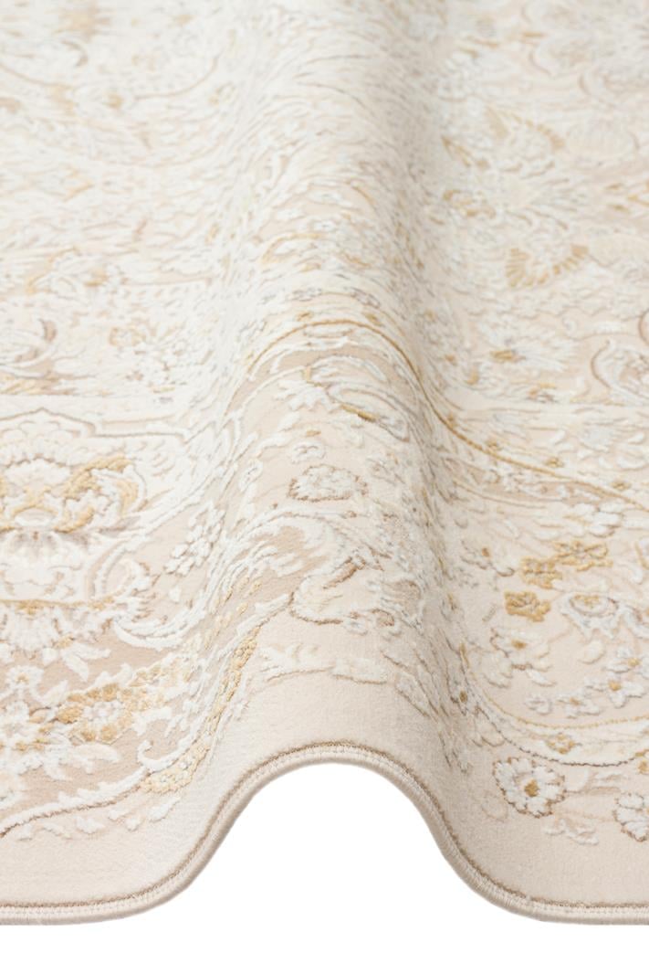 PALMIRA PLM 10 CREAM GOLD Yüksek Kaliteli Sık Dokuma Modern Salon Halısı