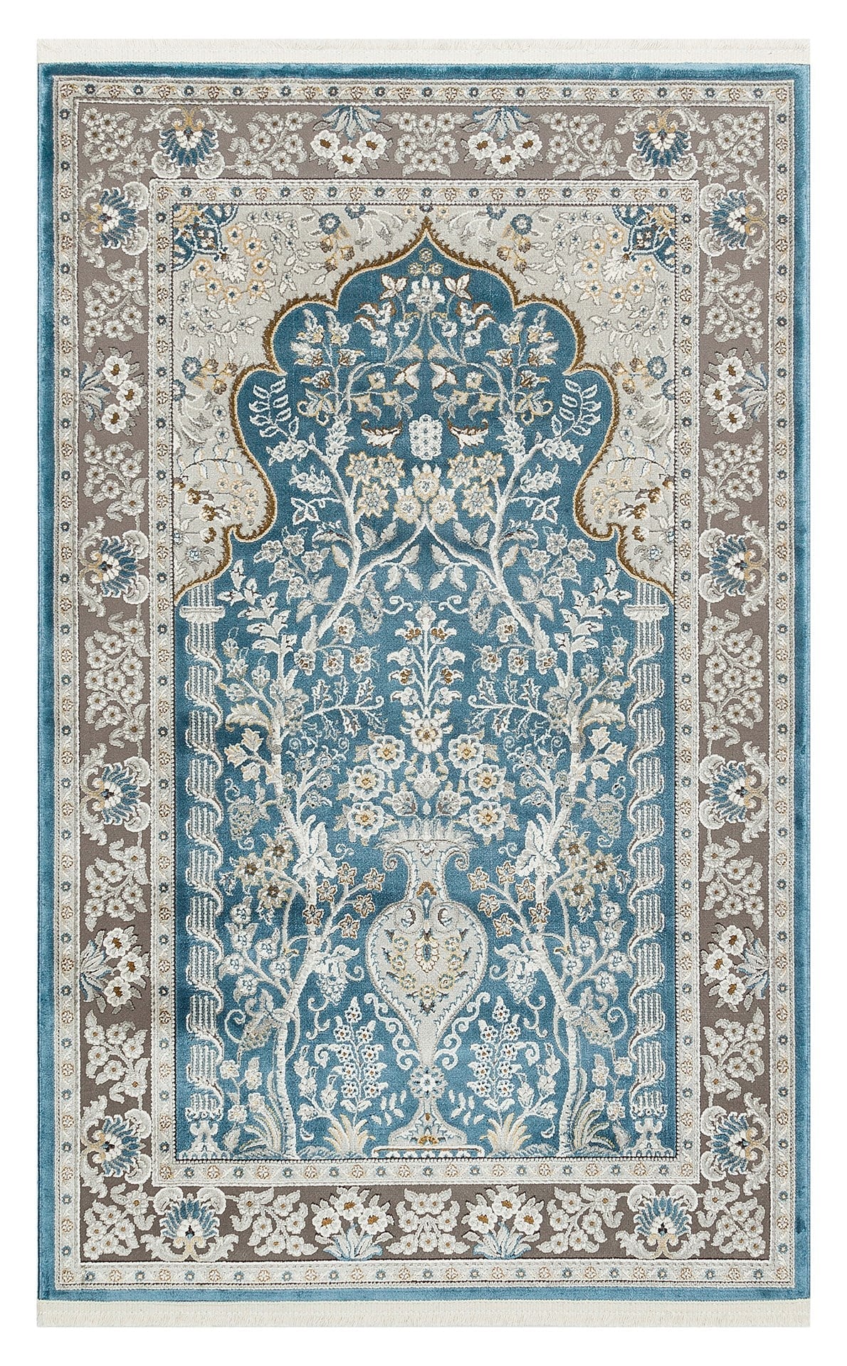 PALMIRA SECCADE PLM SCD 01 GREY BLUE Yüksek Kaliteli Sık Dokuma Modern Seccade
