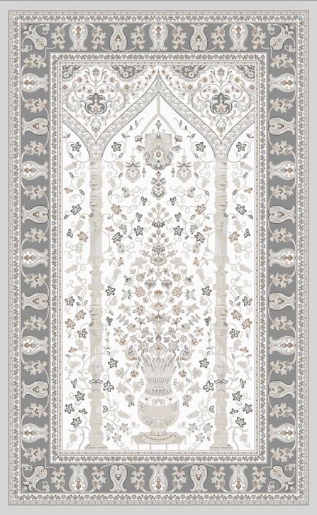 PALMIRA SECCADE PLM SCD 02 CREAM GREY Yüksek Kaliteli Sık Dokuma Modern Seccade