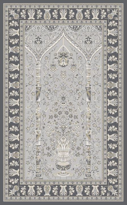 PALMIRA SECCADE PLM SCD 02 DARK GREY Yüksek Kaliteli Sık Dokuma Modern Seccade