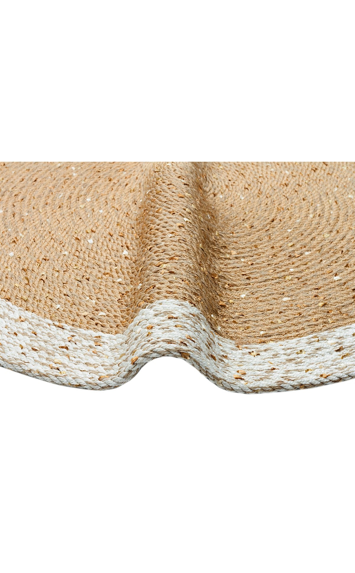 PATNA PTN 02 NATURAL WHITE Jüt Hasır Görünümlü Hav Toz Vermez Örgü Halı