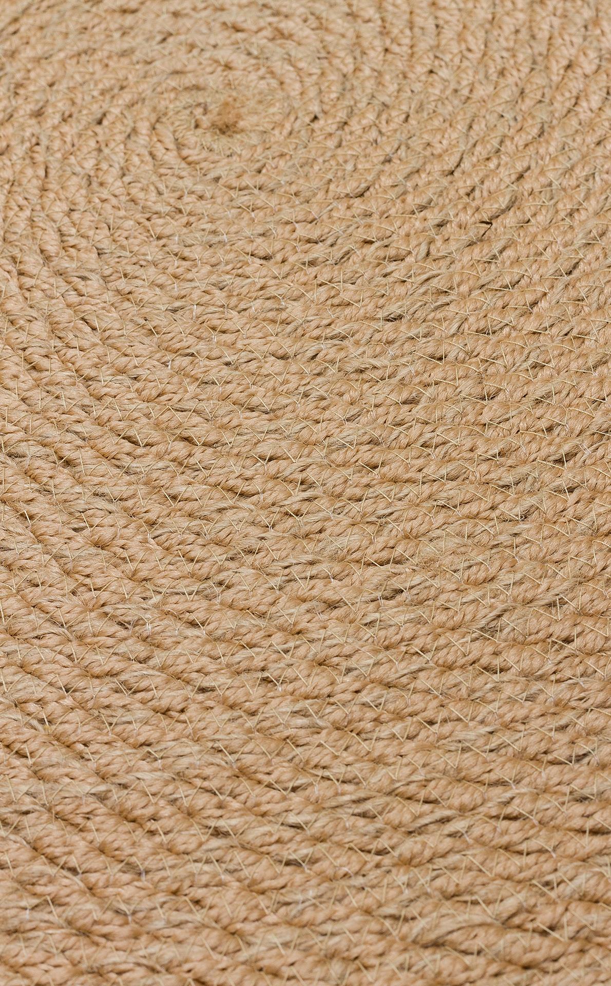 PATNA PTN 07 JUT NATURAL Jüt Hasır Görünümlü Hav Toz Vermez Örgü Halı