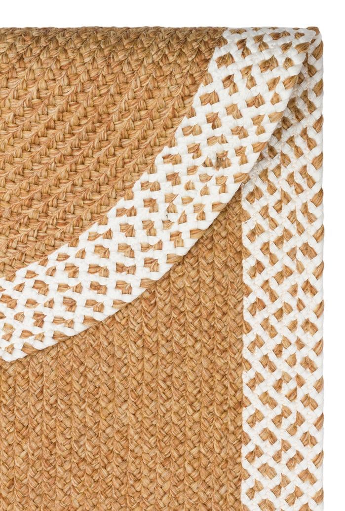 PATNA PTN 19 NATURAL WHITE Jüt Hasır Görünümlü Hav Toz Vermez Örgü Halı