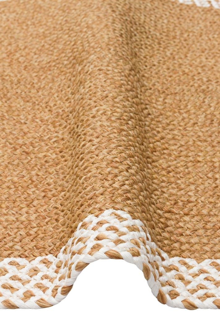 PATNA PTN 19 NATURAL WHITE Jüt Hasır Görünümlü Hav Toz Vermez Örgü Halı