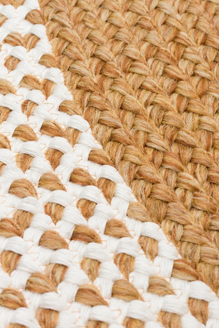 PATNA PTN 19 NATURAL WHITE Q Jüt Hasır Görünümlü Hav Toz Vermez Örgü Halı