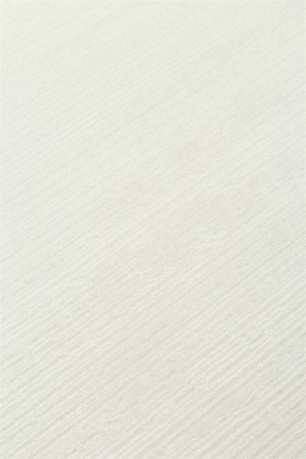 PERA PERA 02 WHITE Yıkanabilir Modern Desenli Kaymaz Tabanlı Akrilik Makine Halısı