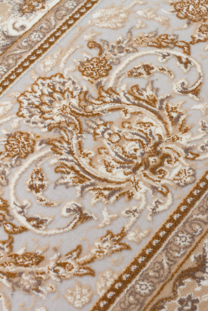 PERSIAN PER 01 BEIGE Klasik Desenli Yüksek Kalite Sıkı ve İnce Dokuma Yaklaşık 3 Milyon Point Makine Halısı