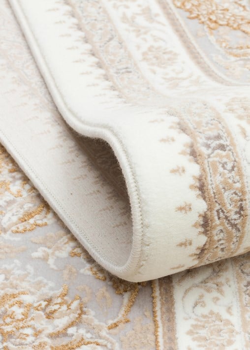 PERSIAN PER 02 CREAM Klasik Desenli Yüksek Kalite Sıkı ve İnce Dokuma Yaklaşık 3 Milyon Point Makine Halısı