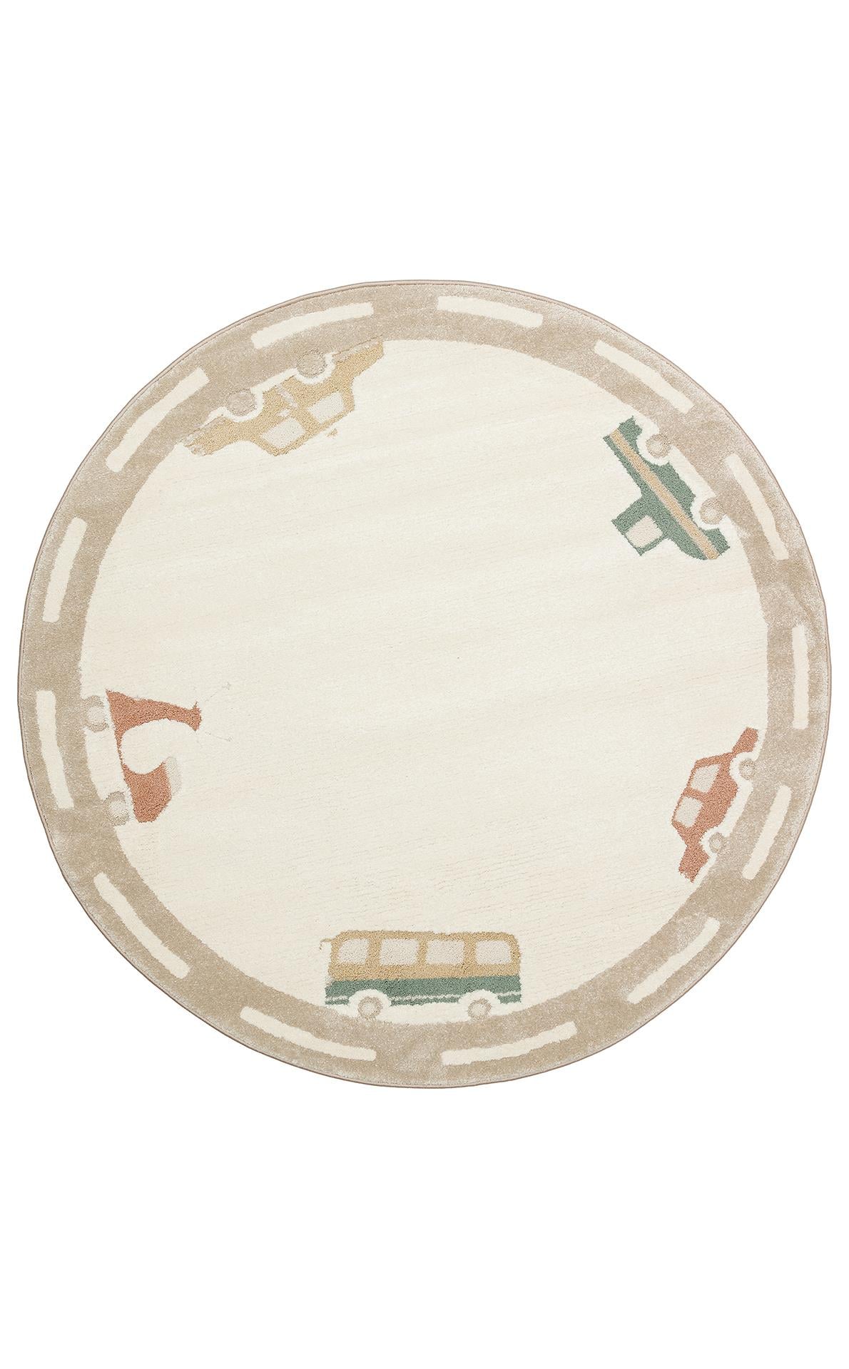 PICCOLO PCL 01 CREAM MULTY Pastel Renkli Hav ve Toz Vermeyen Çocuk Halısı