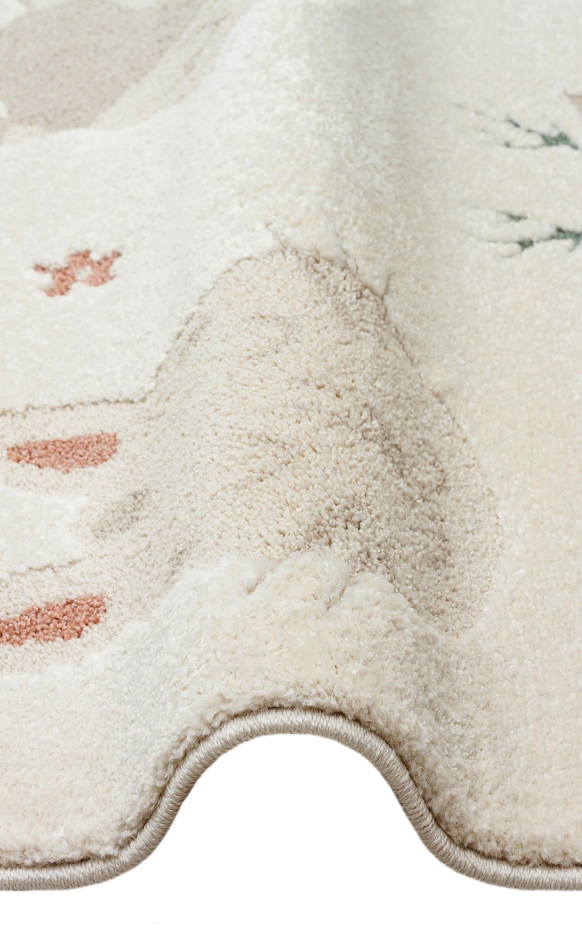 PICCOLO PCL 04 CREAM MULTY Pastel Renkli Hav ve Toz Vermeyen Çocuk Halısı