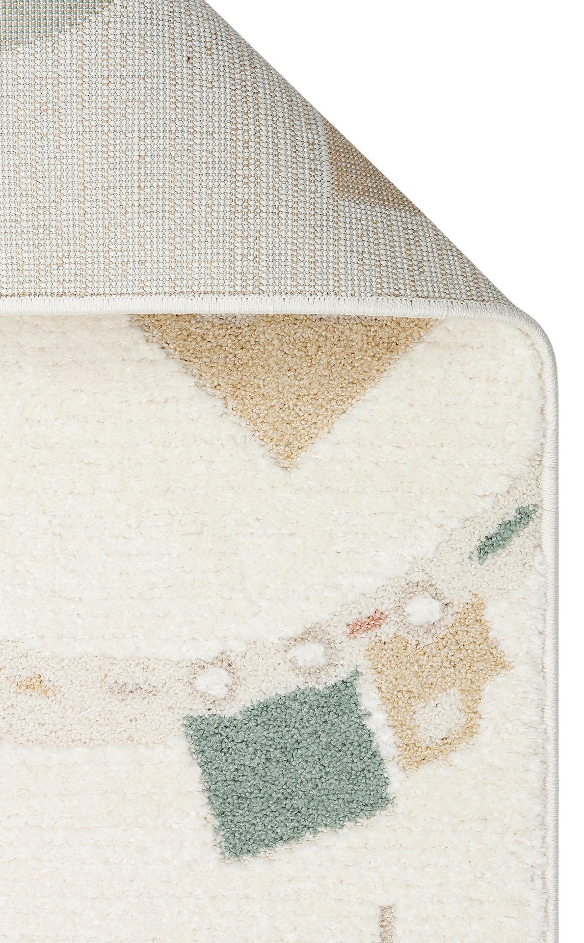 PICCOLO PCL 07 CREAM MULTY Pastel Renkli Hav ve Toz Vermeyen Çocuk Halısı