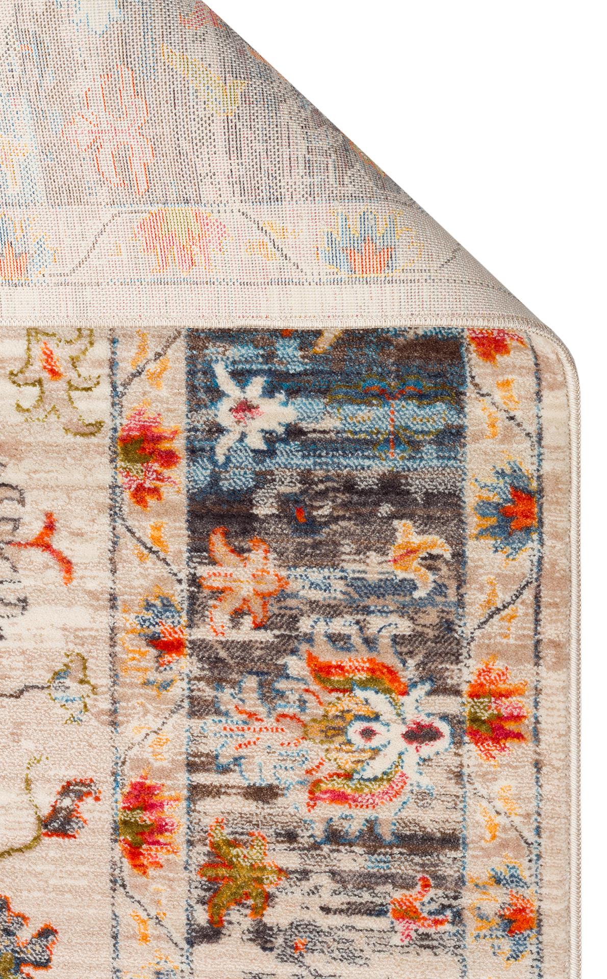PIETRA PTA 19 BEIGE MULTY Sıcak Renk Tonlarını Etnik Desenler ile Buluşturan Yumuşak Tuşeli Makine Halısı