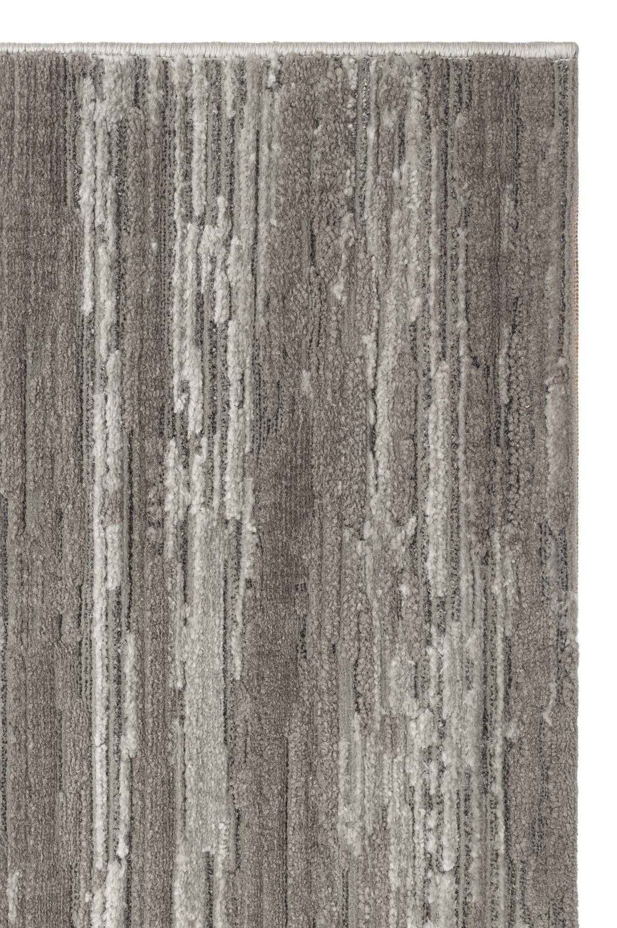 RIVERA RVR 01 GREY Modern ve Klasik Desenli Yüksek Alçak Çift Boyutlu Dokumaya Sahip Yumuşak Tuşeli Makine Halısı
