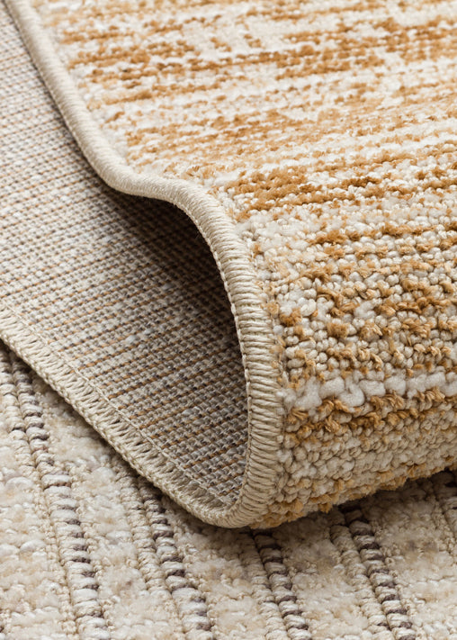 SAHARA SHA 02 CREAM GOLD Hav Toz Vermez Yumuşak Tuşeli Modern Makine Halısı