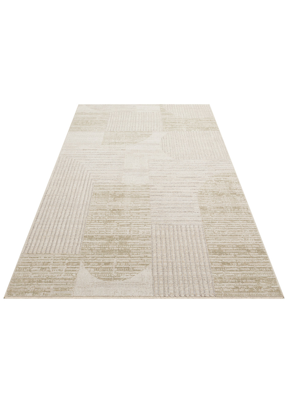 SAHARA SHA 02 CREAM GREEN Hav Toz Vermez Yumuşak Tuşeli Modern Makine Halısı