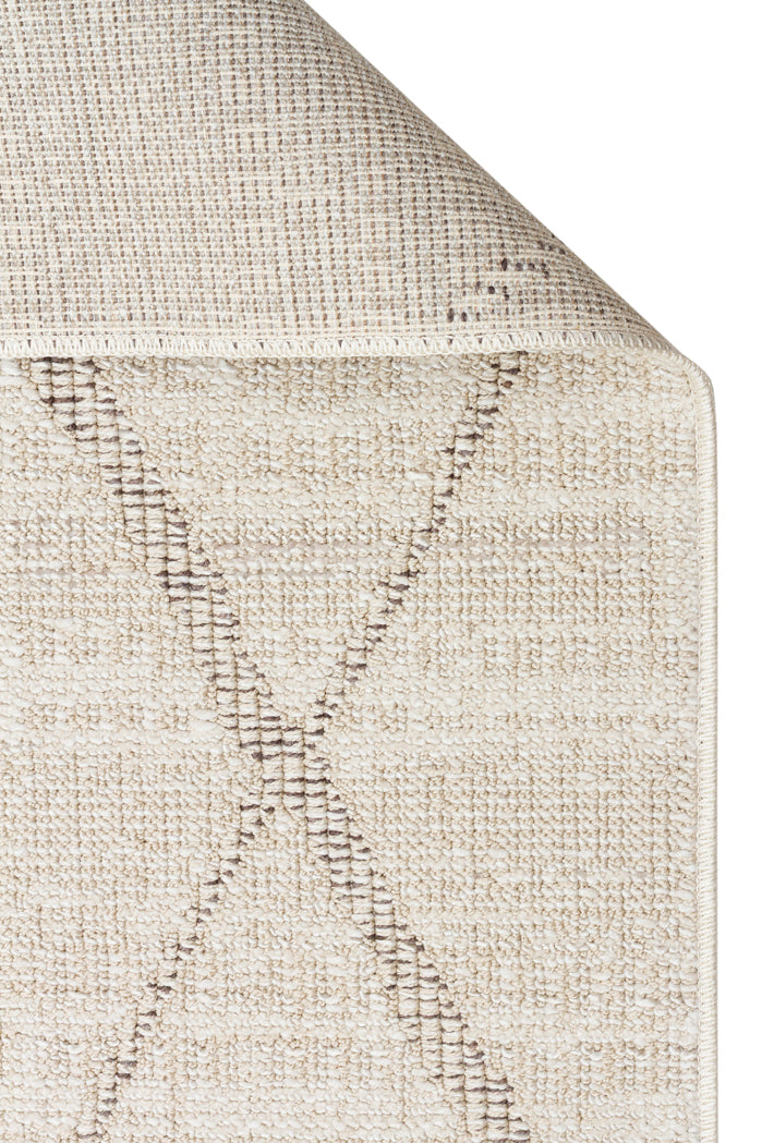 SAHARA SHA 03 CREAM GREY Hav Toz Vermez Yumuşak Tuşeli Modern Makine Halısı