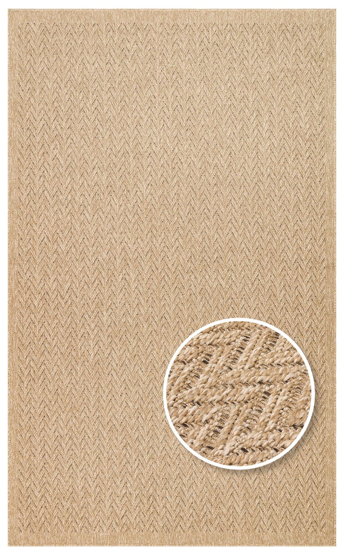 SALDA SLD 05 NATURAL Güneş Işığı ve Suya Dayanıklı Jüt Görünümlü Sisal Halı