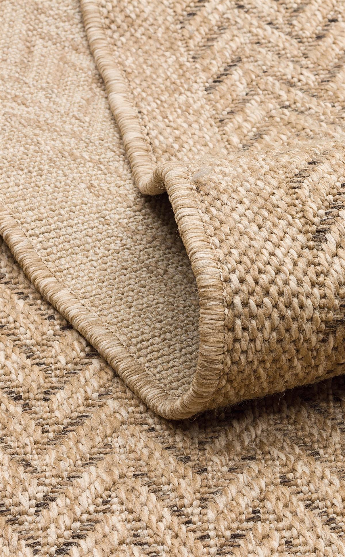 SALDA SLD 05 NATURAL Güneş Işığı ve Suya Dayanıklı Jüt Görünümlü Sisal Halı
