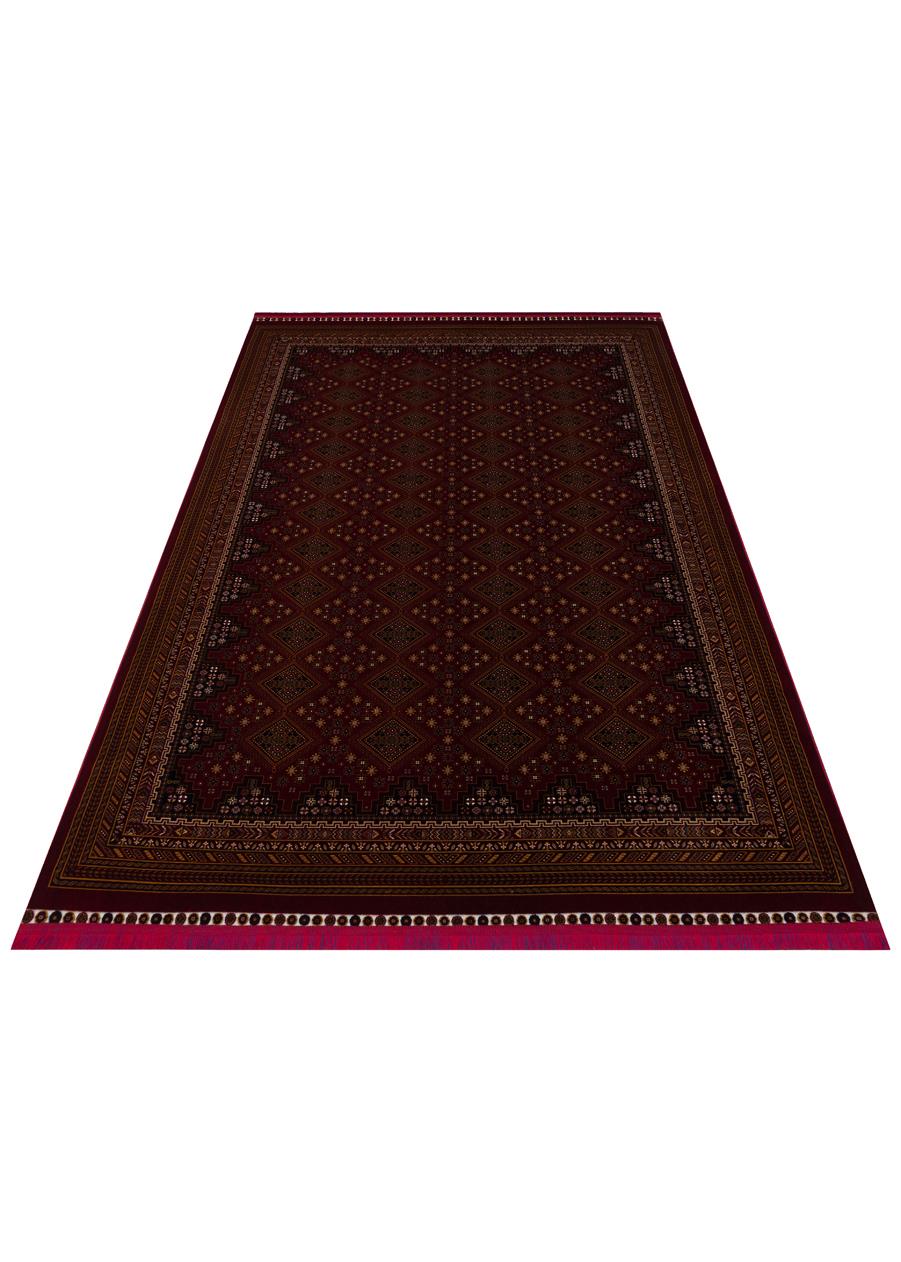 SATEEN AFGHAN SFG 01 RED Yıkanabilir Afgan Desenli Hav Toz Vermeyen Kaymaz Tabanlı Sık Dokuma Halı