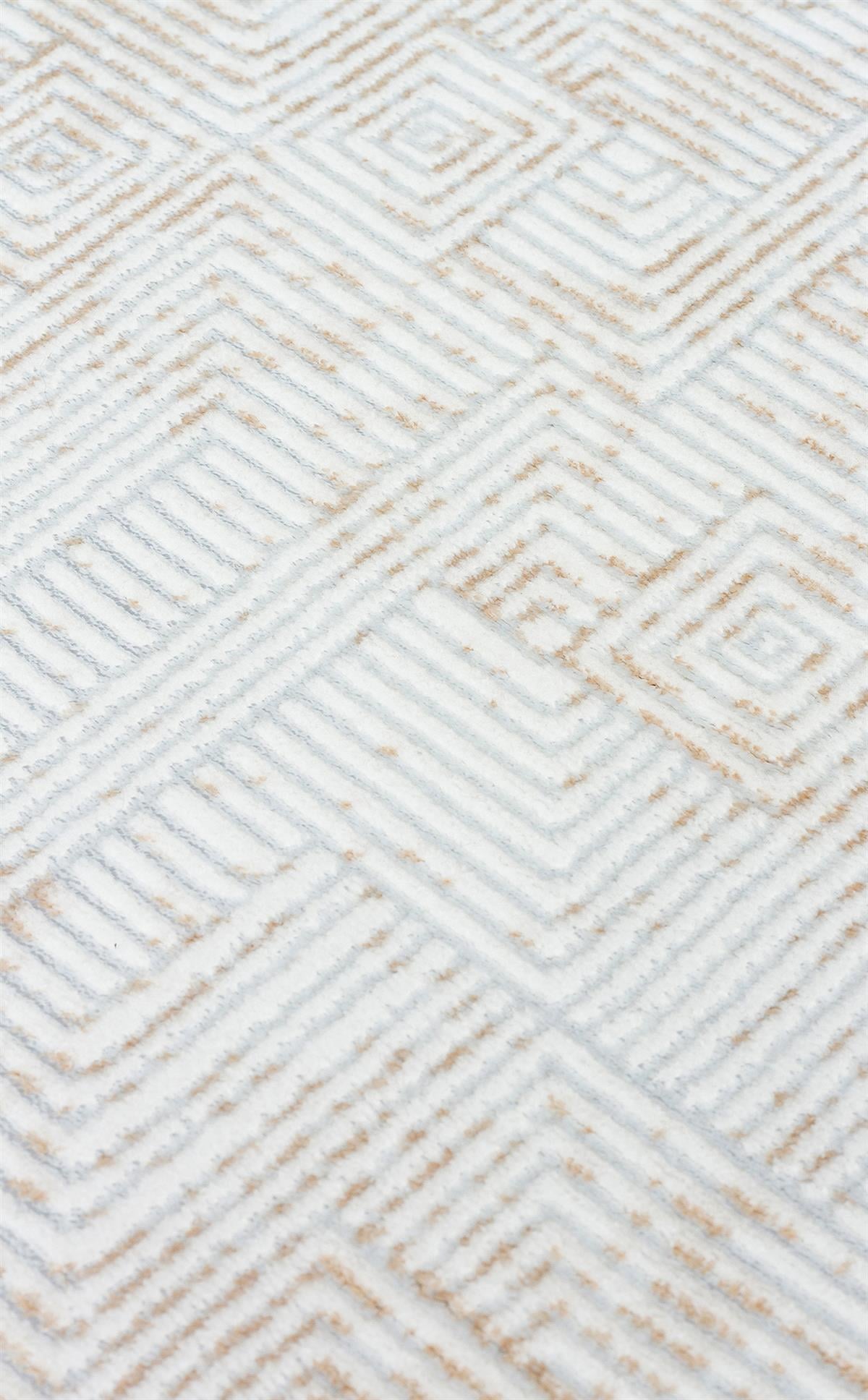 SATEEN ST 109 CREAM BEIGE Yıkanabilir Kaymaz Tabanlı Hav Vermez Sık Dokuma Modern Halı