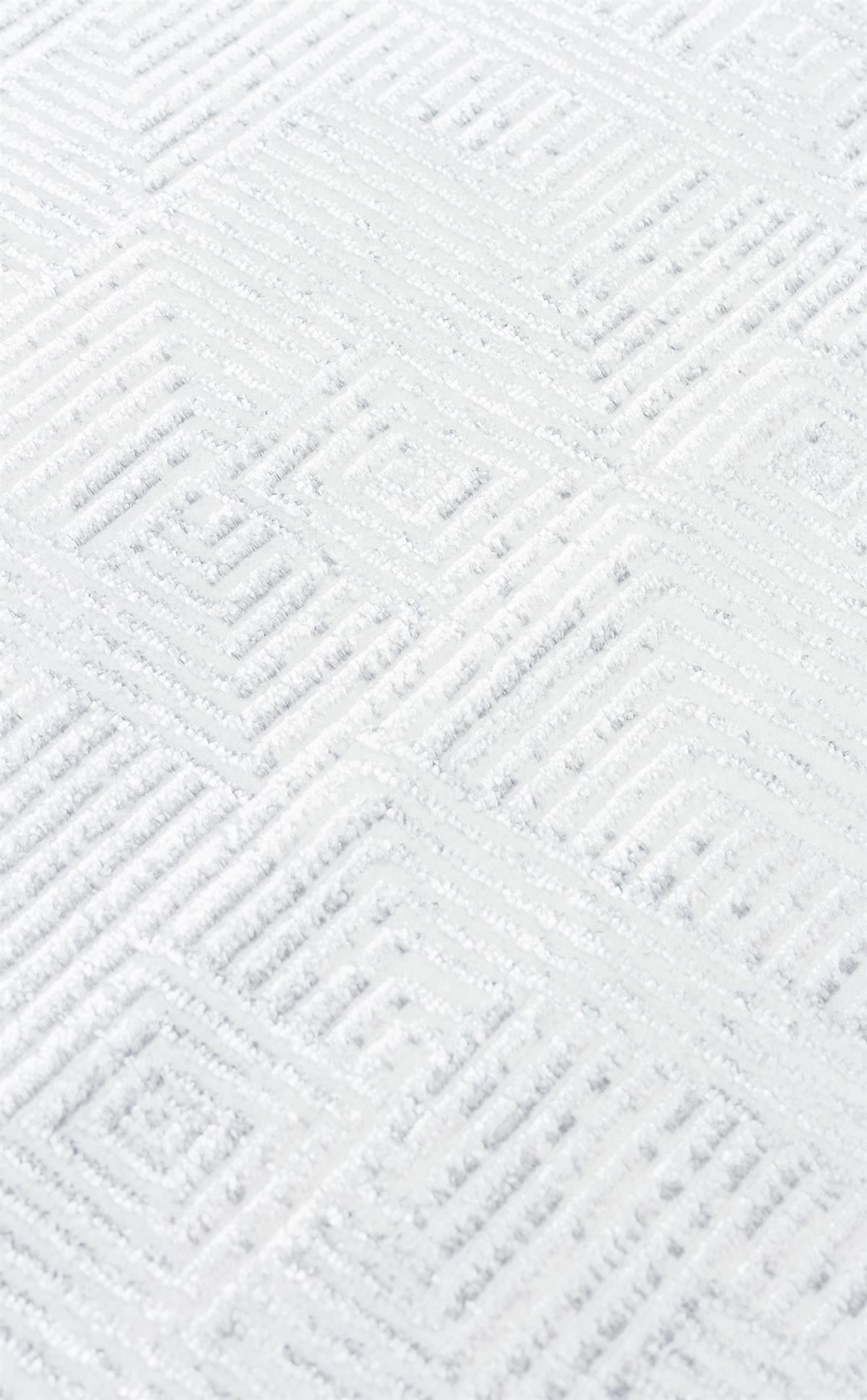 SATEEN ST 109 CREAM GREY Yıkanabilir Kaymaz Tabanlı Hav Vermez Sık Dokuma Modern Halı