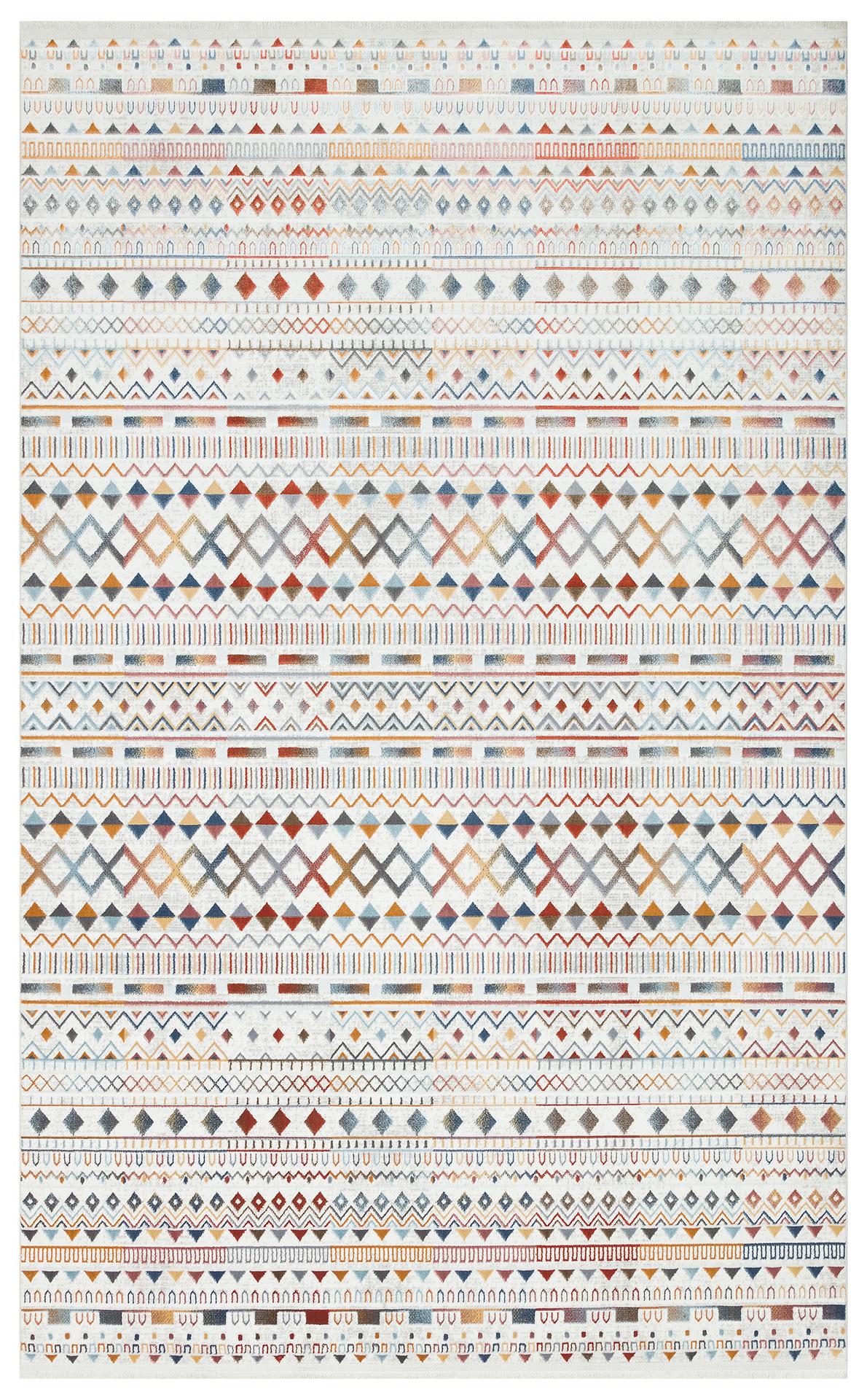 SATEEN ST 111 MULTY XW Yıkanabilir Kaymaz Tabanlı Hav Vermez Sık Dokuma Modern Halı