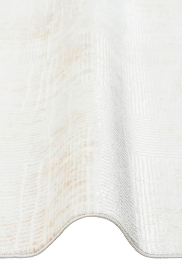 SATEEN ST 23 CREAM XW Hav Toz Vermez Yıkanabilir Kaymaz İnce Dokuma Modern Halı