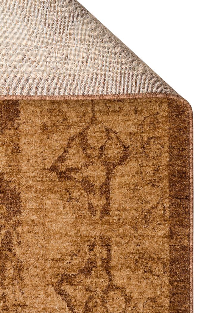 SHIRAZ SHR 01 BEIGE Vintage Eskitme Desenli Modern Yumuşak Dokulu Makine Halısı