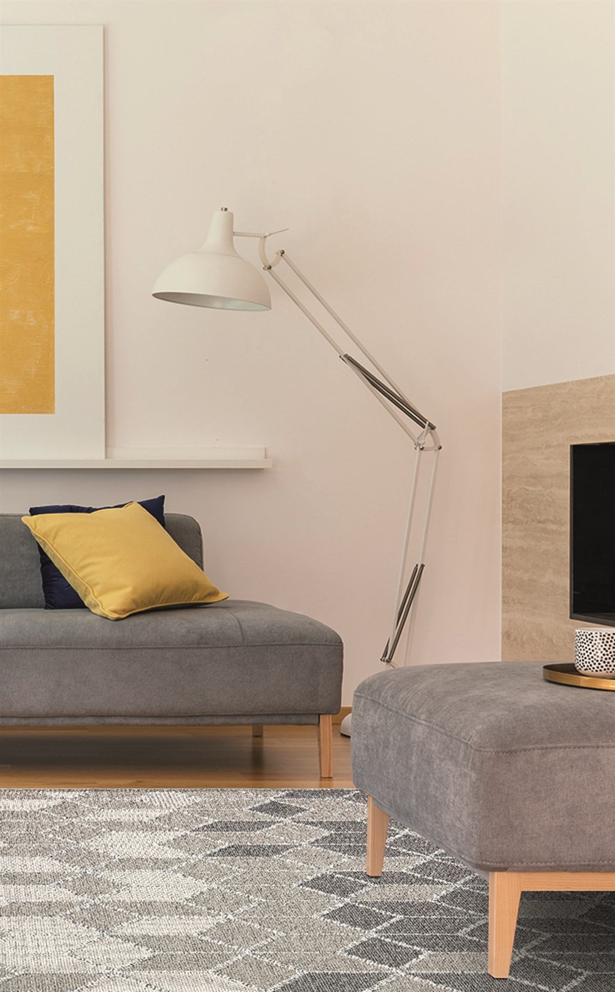 SOHO SH 03 GREY Hav Toz Vermez Hasır Dokuma Modern Makine Halısı