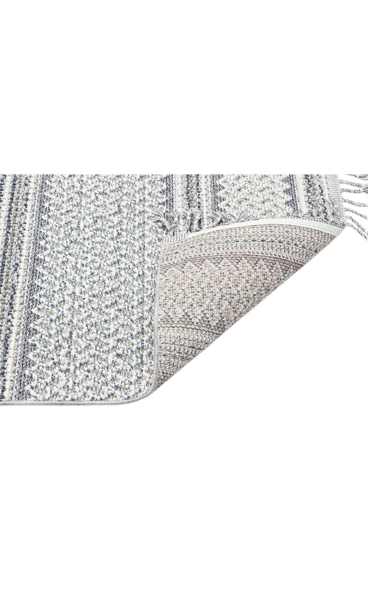 SOHO SH 05 IVORY GREY Hav Toz Vermez Hasır Dokuma Modern Makine Halısı