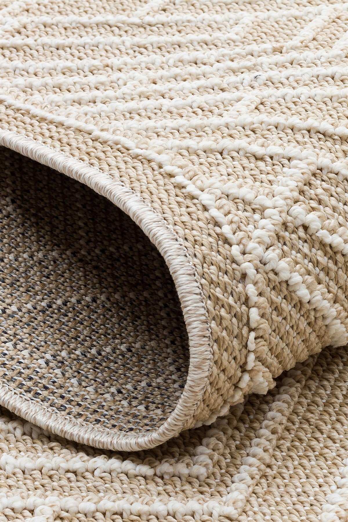 SOHO SH 12 BEIGE Hav Toz Vermez Hasır Dokuma Modern Makine Halısı