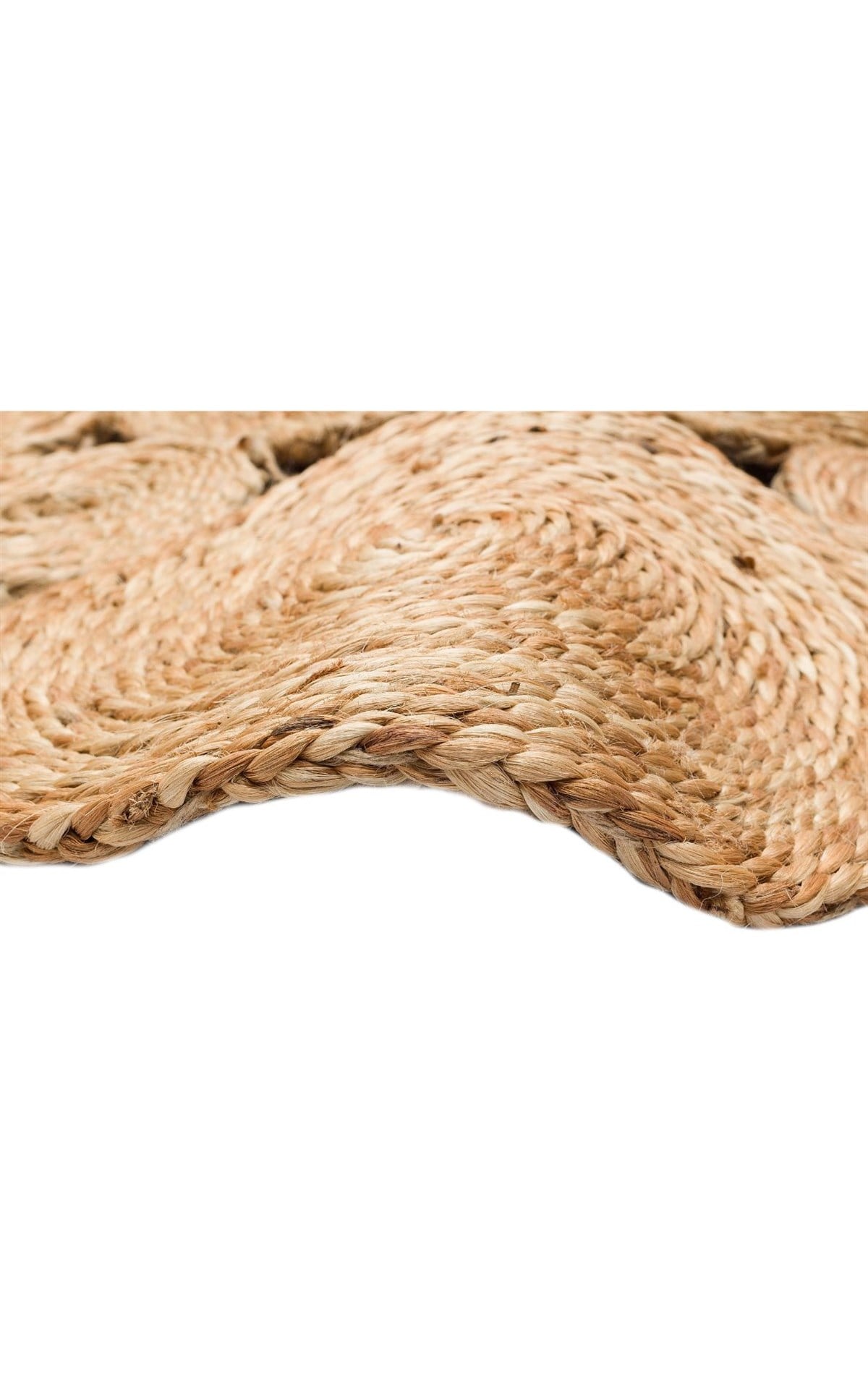 SOLO CA-104 NATURAL XW Yuvarlak veya Oval El Dokuma Naturel Jüt Hasır Halı