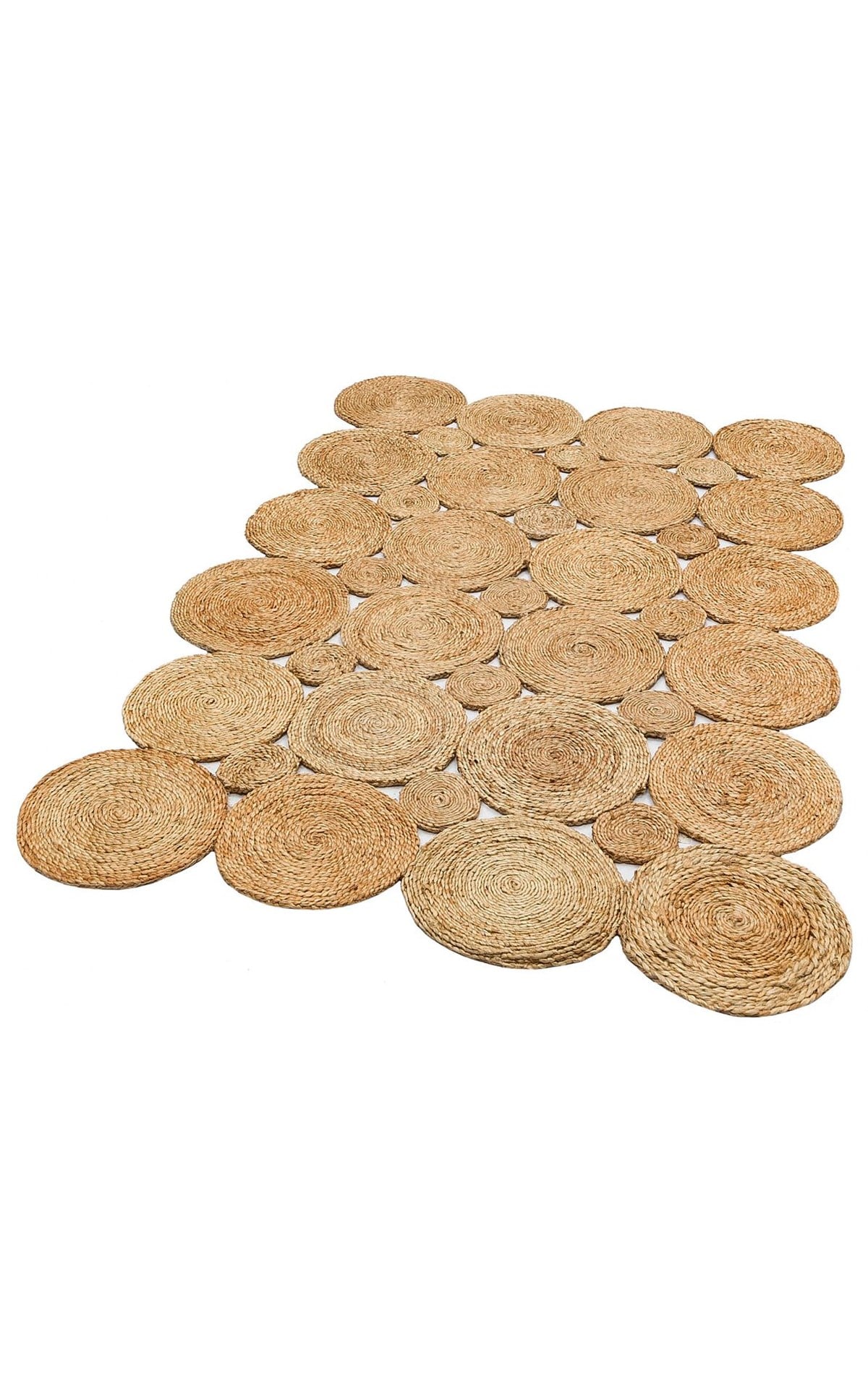 SOLO CA-104 NATURAL XW Yuvarlak veya Oval El Dokuma Naturel Jüt Hasır Halı