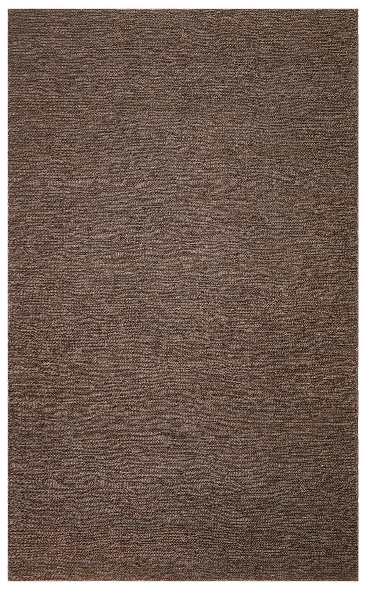 SOUMAK SMK PLAIN BROWN Soumak Örgülü Naturel Kendir Halı