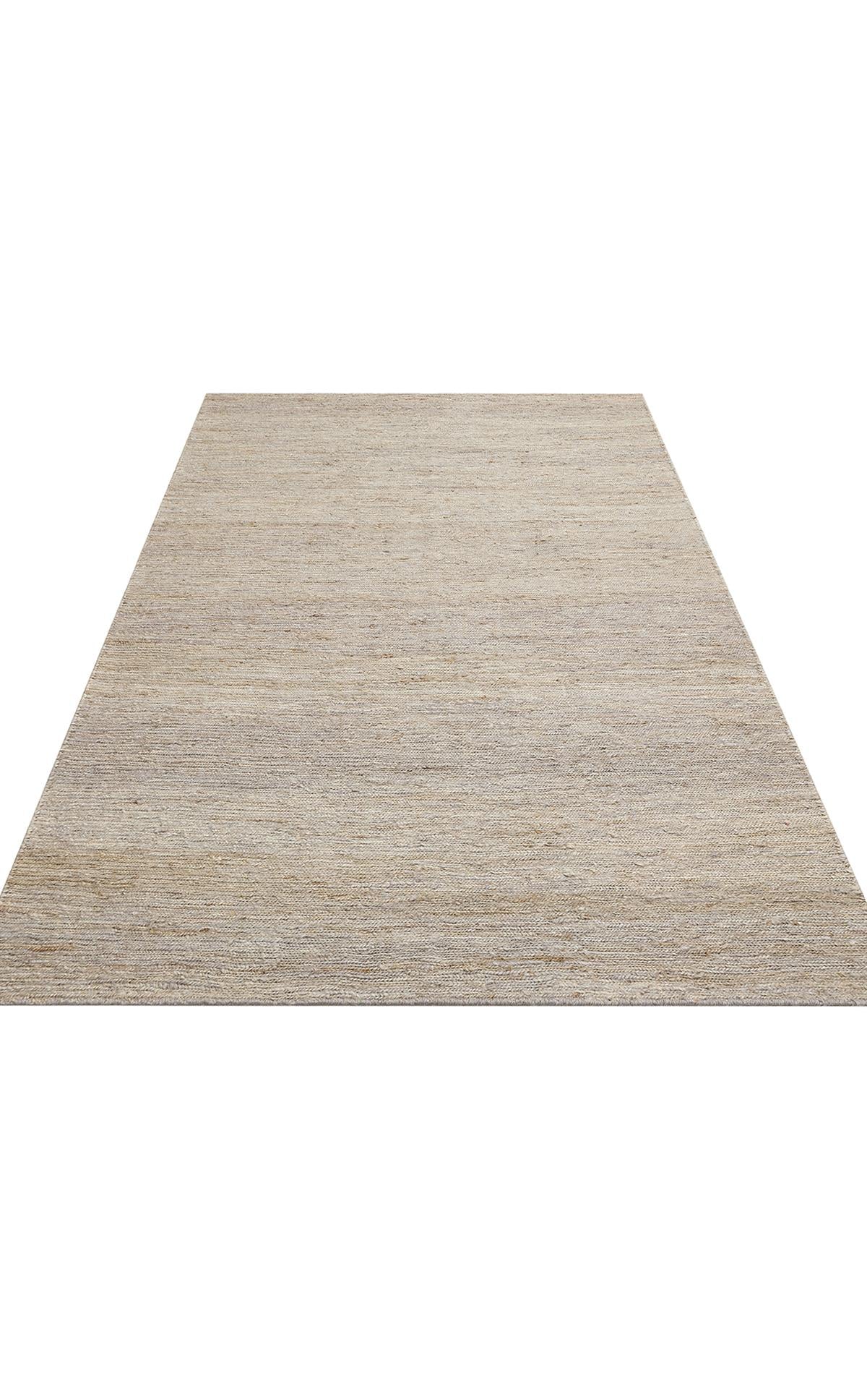 SOUMAK SMK PLAIN GREY Soumak Örgülü Naturel Kendir Halı