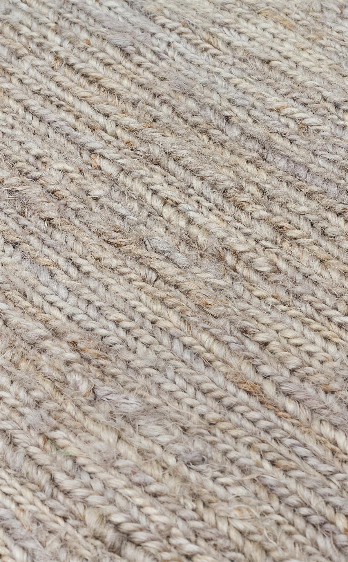 SOUMAK SMK PLAIN GREY Soumak Örgülü Naturel Kendir Halı