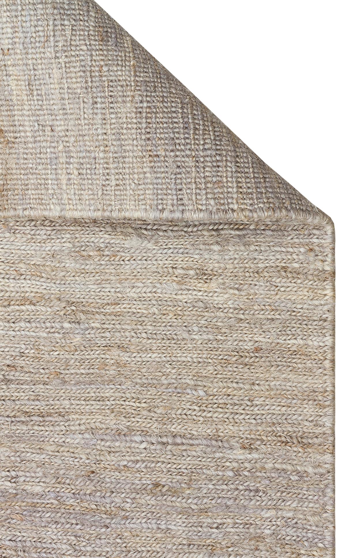 SOUMAK SMK PLAIN GREY Soumak Örgülü Naturel Kendir Halı