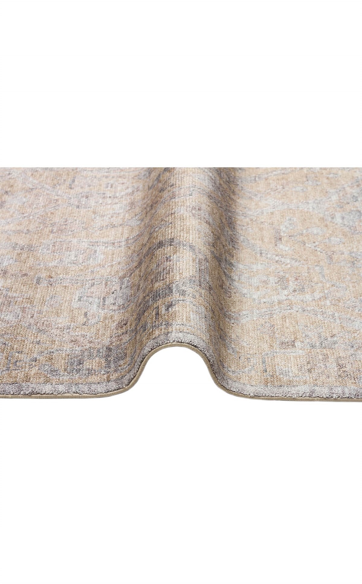TAFTAN TF 01 BEIGE Pakistan Overdyed Tarzı Özel Hav Vermeyen ve El Emeği ile Özel Tezgahlarda Üretilen Uşak Halısı