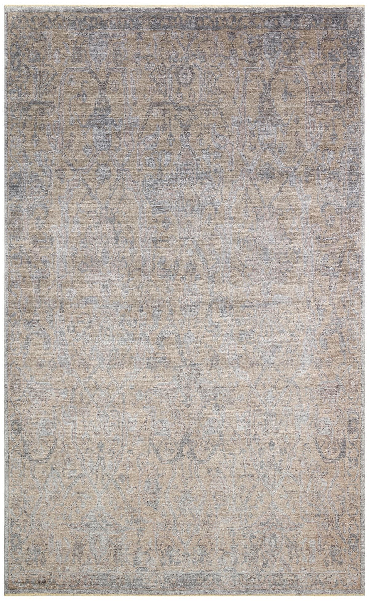 TAFTAN TF 01 BEIGE Pakistan Overdyed Tarzı Özel Hav Vermeyen ve El Emeği ile Özel Tezgahlarda Üretilen Uşak Halısı