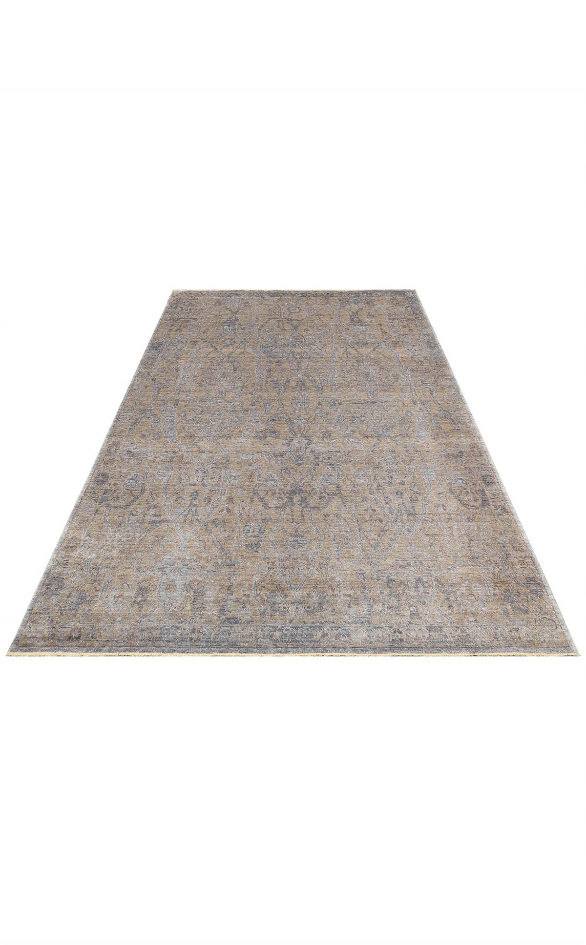 TAFTAN TF 01 BEIGE Pakistan Overdyed Tarzı Özel Hav Vermeyen ve El Emeği ile Özel Tezgahlarda Üretilen Uşak Halısı